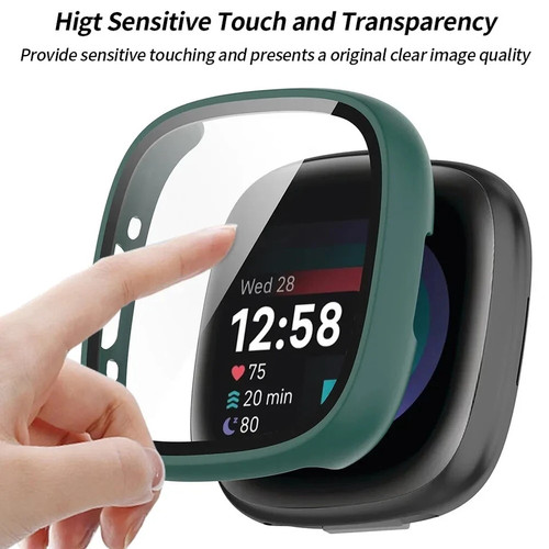 Tempered glass case for fitbit - tempered,